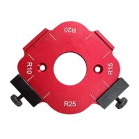 Multifunktionale Radius-Schablone mit klarer Skala für verschiedene Winkel und Radien, ideal für Holzbearbeitungs-DIY-Projekte