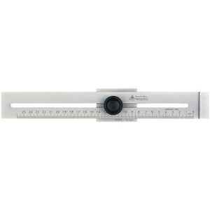 Metall-Streichmaß für Heimwerker und Handwerker, Messbereich 300 mm, RBM 991103