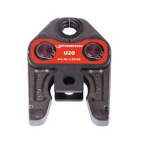 Hochwertige Pressbacke Standard U20 von Rothenberger für die Verarbeitung von Pressfittingen mit innovativer Mechanik und präzisionsgefertigter Kontur.