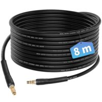 Hochwertiger Hochdruckschlauch für Kärcher, 8 Meter lang, Quick-Connect-Anbindung, hochfestes Drahtgeflecht und synthetisches Gummi-Innenrohr