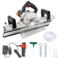 Elektrische Fliesen-Chamfer-Maschine für präzise Fliesenrandbearbeitung von Keramik und Porzellan mit 45-Grad-Winkel-Design und 1200W-Leistung