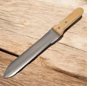 Multifunktionales Gartenmesser für Gartenzucht und -pflege, 19 cm Klinge, 31,5 cm Gesamtlänge
