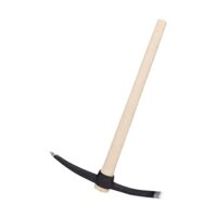 Rekord Kreuzhacke 3 kg, gehärteter Stahl, ovales Auge, Eschen-Stiel 95 cm, Garten-Arbeit, Wurzel-Schneiden, robustes Werkzeug