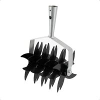 Rekord Rollkultivator (Stahl) 16 cm zum Boden auflockern - ohne Stiel, Grubber, Rollgrubber, Sternfräse, Kultivator, Gartenfräse, Rollhacke, Krümler