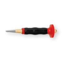 Rennsteig Körner mit Handschutz ø 4 mm - geschliffene und polierte Oberfläche, Abmessung 120 mm, Schlüsselweite 10 mm, Profil 8-kant, Werkzeug für Heimwerker und Handwerker