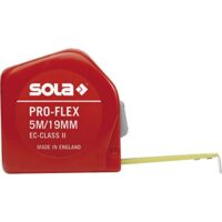 Hochwertiges Rollbandmaß PRO-FLEX 5 m mit EG-Prüfzeichen für genaue Innenmessungen