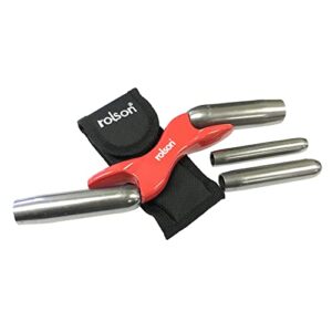 Hochwertiges Fugeneisen mit 4 wechselbaren Stahlfässern für Heimwerker und Profis, ergonomisches Design, ideal für Ziegelsteine, Mauerwerk und weitere Baustoffe