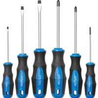 6-teiliges Handwerkzeug-Set mit magnetischer Spitze und verschiedenen Schraubentypen für Projektarbeiten und Reparaturen