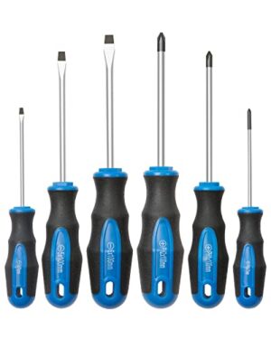 6-teiliges Handwerkzeug-Set mit magnetischer Spitze und verschiedenen Schraubentypen für Projektarbeiten und Reparaturen
