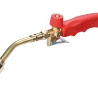 Rothenberger Industrielle 5-teilige Hochleistungsbürsten Turbobrenner Set mit 2 m Propan-Gasschlauch und Zubehör für Löten, Brennen, Weichlöten und Hartlöten bis 800°C