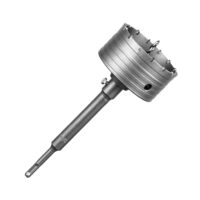 SALI Bohrkrone 110mm SDS Plus M22 Gewinde mit Hartmetall-Zentrierbohrer für Wand und Mauerwerk, Naturstein, Beton, Marmor und Fliesen