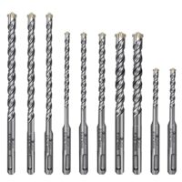 SDS Plus Bohrer Set, Lytool 10 tlg Hammerbohrer Steinbohrer Betonbohrer Set Ø 5, 6, 8, 10, 12 mm (110, 160, 210 mm Lang) für SDS Plus Bohrhammer