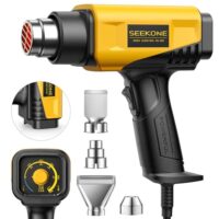 Leistungsstarke Heißluftpistole von SEEKONE mit 2000 Watt Leistung und Temperaturregulierung von 50-600 ℃, ideal für DIY-Handwerk und Entfernen von Farbe
