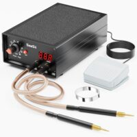 Hochleistungsstarkes 5000W Punktschweißgerät für Akkus, 2-in-1 Automatik und Pedal mit 9 Einstellbaren Gängen für Batterien