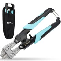 Mini Bolzenschneider, 210mm/8-Zoll Heavy Duty Drahtschneider mit ergonomischem Griff und Sicherheitsschloss