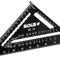 Multifunktionaler Schreinerwinkel mit metrischer Skala aus Aluminium, ideal für Zimmerleute und Tischler