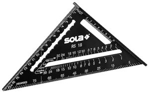 Multifunktionaler Schreinerwinkel mit metrischer Skala aus Aluminium, ideal für Zimmerleute und Tischler