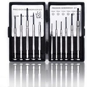 Mini-Schraubendreher-Set, Brillen-Reparatur, Präzisions-Reparatur, Schraubenzieher, Kreuzschlitz, Flachkopf, Ahle, Magnetisch