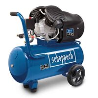 Scheppach Druckluft Kompressor HC53DC mit 2200 Watt Leistung, 50 Liter Kessel und 10 bar Druck. Ideal für Reifenbefüllen, Nagelpistolen und Lackierarbeiten.