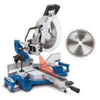 Scheppach Kapp-Zugsäge Gehrungssäge HM305SL mit Laser, XXL-Schnitthöhe max. 180mm, Schnittlänge 340mm, Beidseitig 48° neigbarer Sägekopf, 230V 2000W, Ø305mm Sägeblatt