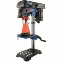 Scheppach Tischbohrmaschine DP16SL Ständerbohrmaschine Standbohrmaschine mit Schraubstock 550 W Leistung Gusseisen 5 Drehzahlen Bohrfutter Spannbereich 1,5-13 mm Laser