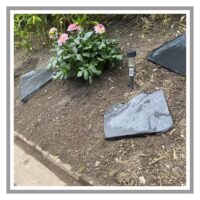 Schieferplatten, 20 kg, 15 cm bis 25 cm, Schiefer Steinplatten Naturstein Bruchsteinplatten Gartendeko Gehwegplatten Trittplatten Steinplatte Bruchplatten trittsteine Rasenkantensteine
