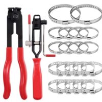 Hochwertiges Schlauchklemmen-Set mit Klemmzange und verstellbaren Klemmen für sichere und effiziente Abdichtung von Schlöchern und Rohren