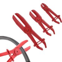 Hochwertiges Schlauchklemmenzangen Set aus Nylon für die Wartung von Bremsschläuchen, Kühlschläuchen und Hydraulikschlächern. 3 Klemmzangen in verschiedenen Größen.