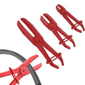 Hochwertiges Schlauchklemmenzangen Set aus Nylon für die Wartung von Bremsschläuchen, Kühlschläuchen und Hydraulikschlächern. 3 Klemmzangen in verschiedenen Größen.