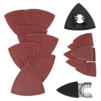 Schleifdreiecke mit Oszillierender Multi Tool Sand Pad, langlebiges Schleifpapier für Holz, Kunststoff und Weichmetall