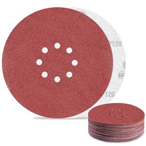 Schleifpapier 225mm Klett, 120er Körnung, für Trockenbauschleifer und Deckenschleifer, hochwertige Aluminiumoxid-Schicht, langlebig und einfach zu bedienen