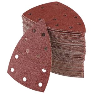 100 Stück Schleifpapier Dreieckschleifer 105 mm x 152 mm, Deltaschleifer Schleifpapier Set für professionellen Einsatz: P40, P60, P80, P120, P180, P240, P400