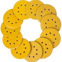 Umfassendes Schleifpapier-Kit mit 110 Stücken, 125mm Klettverschluss und 8 Loch Rund schleifscheiben für Exzenterschleifer - perfekt für Holz, Metall und Farbe