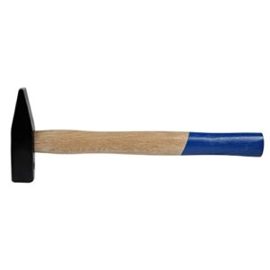 Schlosserhammer 400g mit Holzgriff aus Esche und vergossenem Ringkeil - ideal für Arbeiten im Haushalt, in der Werkstatt und auf der Baustelle