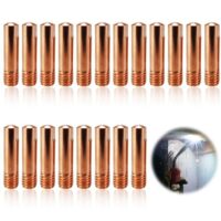 20 Stück Schweißbrenner Kontaktspitzen, 0.8 mm Stromdüse für M6 Schweissgeräte, Kupfer Kontaktspitzen, Schweißdüschen, Schweißzubehör und Verschleißteile Set