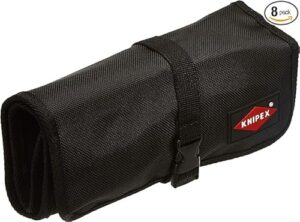 KNIPEX Sicherungsringzangen-Set 8-teilig, Sicherheitsringe, Innen-/Außenringe, Präzision, Rolltasche, Polyester-Gewebe, praktisch aufbewahren