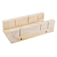 Silberne Gehrungslade für Holz, 250 x 85 mm, hochwertiges Werkzeug für Heimwerker und Modellbauer