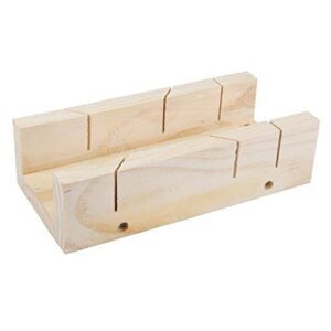 Silberne Gehrungslade für Holz, 250 x 85 mm, hochwertiges Werkzeug für Heimwerker und Modellbauer