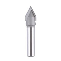 Hochwertiger Fasenfräser für Oberfräse mit 60 Grad Winkel und 8mm Schaftdurchmesser, ideal für CNC-Fräsen, Holzarbeiten und Gravierungen.