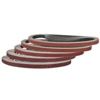 Schleifband für Holz und Farbe, 9 x 533 mm, Set mit 25 Stücken, verschiedene Körnungen