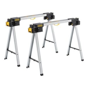 Stanley FATMAX 900 kg Metall-Klappsägepferd, Tragbare und langlebige Werkbanklösung mit Metallbeinen für Heimwerker und Profis