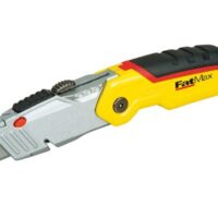 Ergonomisches Klappmesser mit einziehbarer Klinge, Bandschneider und drei Trapezklingen für Heimwerker und Handwerker