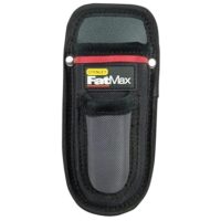 Stanley FatMax Messerholster, 600 Denier Polyester, schnittfeste Innenseiten, Gürtelclip und Zusatzfach für sicheres Tragen von Werkzeugen