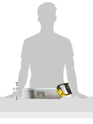 Ergonomische Rückensäge für Heimwerker, Stanley FatMax Rückensäge mit verstärktem Rücken und ABS-Kunststoffgriff
