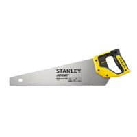 Stanley JetCut feine Handsäge 2-15-595 in 450 mm Länge - präzise Säge für Holz, Kunststoff und Laminat mit verbesserter Verzahnung und 45/90° Anschlag