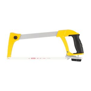Metallsäge Stanley Turbocut mit Stahlbügel, 80 kg Sägeblattspannung und 24 Zähne/Inch für Heimwerker