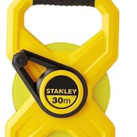 Stanley Rahmenbandmaß Standard Fiberglas, 30 m Länge, 12,7 mm Breite, UV-resistent, Genauigkeitsklasse III