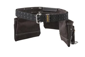 Hochwertige Werkzeugtasche aus Büffelleder mit Gürtel, ideal für Handwerker und lange Arbeitstage