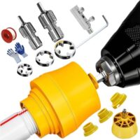 Vollständiges 12-teiliges Set für professionelles Gewindenschneiden, PVC Rohrgewindeschneider, Gewindeschneider set mit Schraubenausdreher
