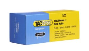 Stauchkopfnägel Brad Typ 18G / 50 mm, verzinkte Silberfarbige Nagele in einem Behälter mit 5000 Stücken